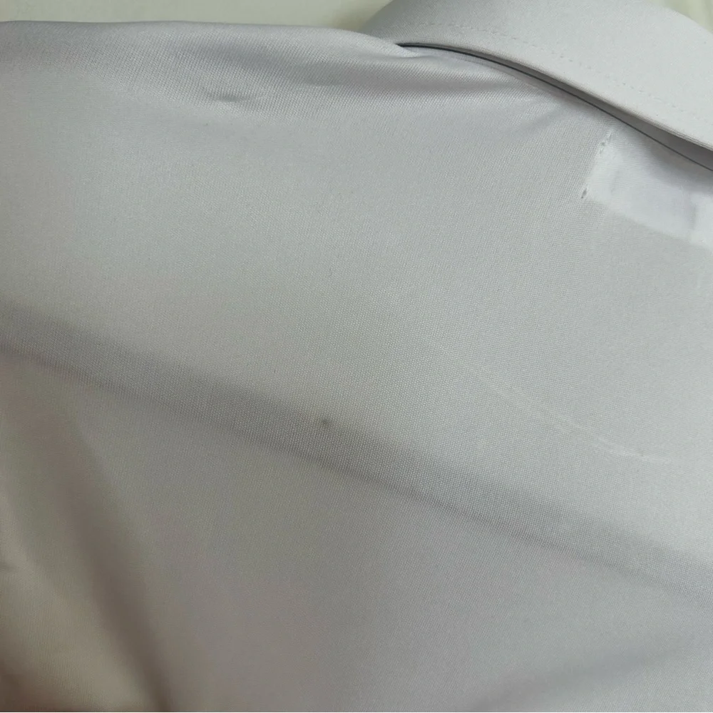 Collars &‎ Co White Long Sleeve Dress Collar Polo Shirt Button Up Size 3XL
